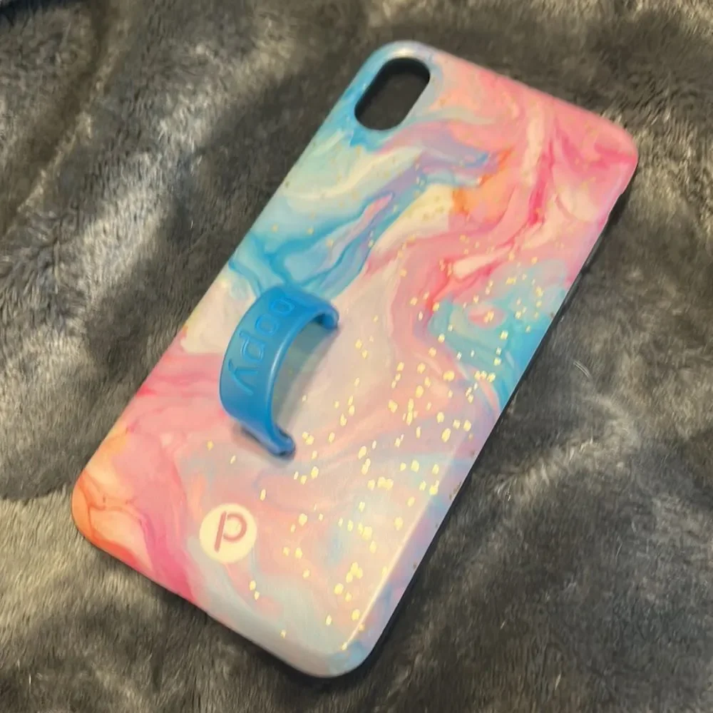 iPhone XS Max loopy case cotton candy swirl